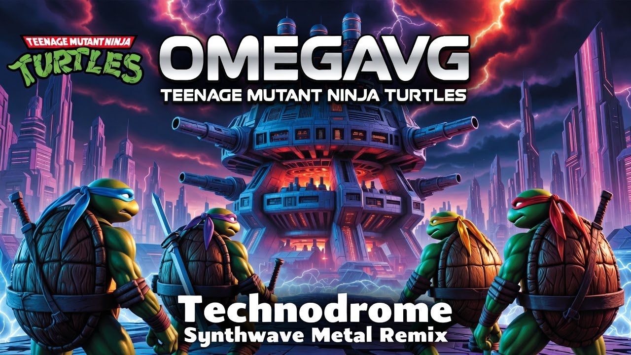 TMNT technodrome Metal Synthwave Remix