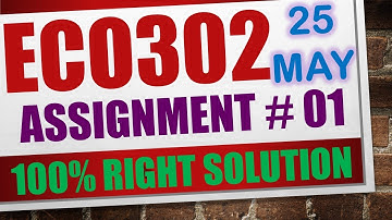 eco302 assignment 1 solution 2023|eco302 assignment 1 2023|eco302 assignment 1 solution spring 2023