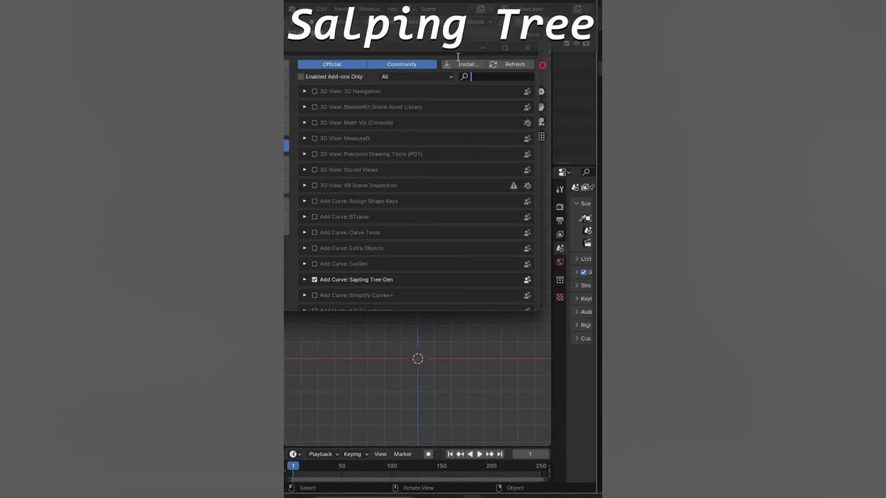 Easy Way To Create Tree In Blender blenderustad YouTube