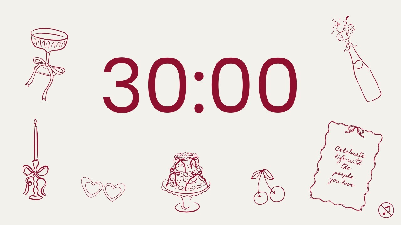 30 Minutes Timer Countdown - No music | Focus | Study | Reflection ...