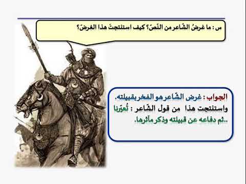 شرح قصيدة إن الكرام قليل الحلقة الأولى للصف الثالث الإعدادي - YouTube