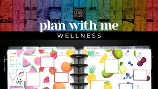 Health Plan with Me :: Summer Yum Planner Theme :: Classic Happy Planner Wellness Layout