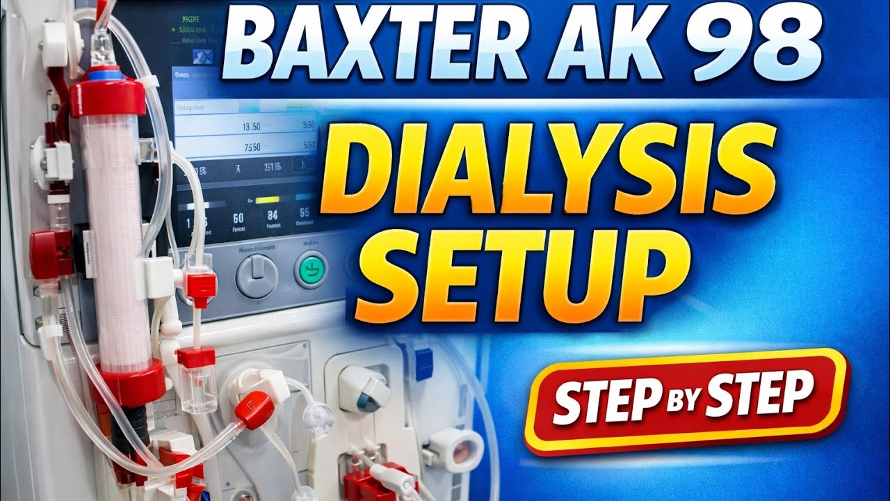How to Set Up Baxter AK 98 Dialysis Machine  Full Preparation Guide