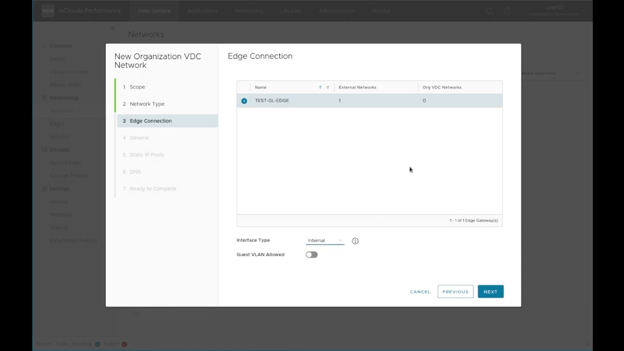 Настройка виртуальных сетей в облачной инфраструктуре