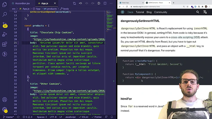 Rendering HTML inside React is dangerous... here is how you can do it dangerously