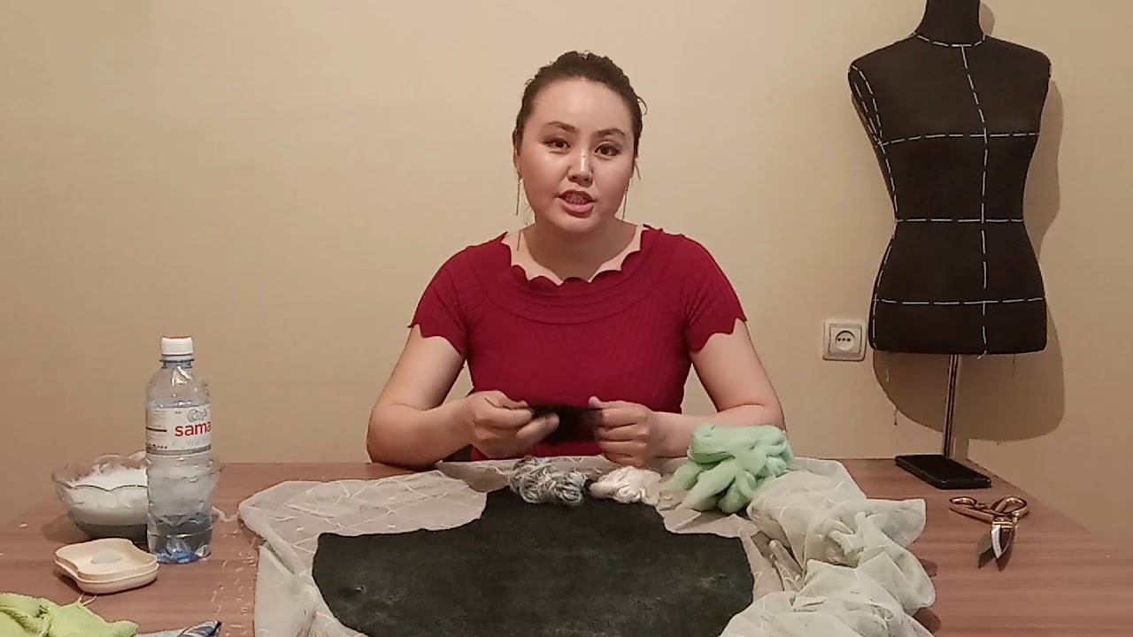 Жүннен жасалған - Құлақшын/ Шапка ушанка из войлока