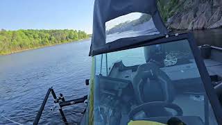 My first time using forward facing Sonar. Mega Live 2 by Humminbird. Xplore 10. 