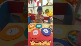 Count & Attach Number Activity For Preschool Kids #littleillusionspreschool