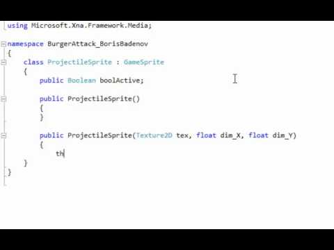 XNA 4 Course I Ch 13 04 Add Variables and Constructors