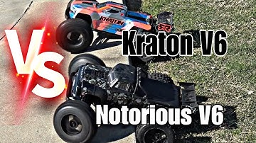 Arrma Notorious V6 VS Arrma Kraton V6!!! At the Skatepark!!!