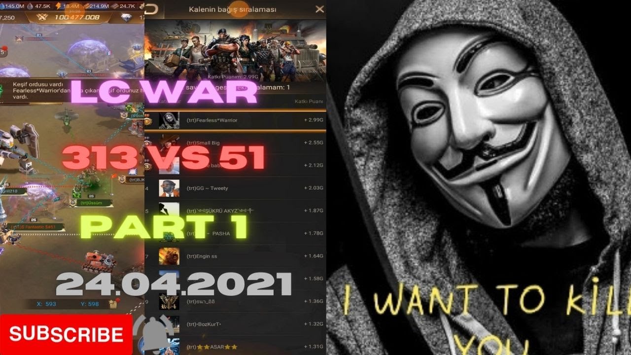 LC War 313 vs 51 Part 1-Last Shelter Survival 