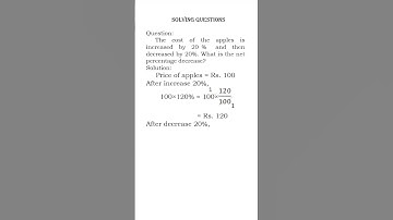 CALCULATE NET PERCENTAGE DECREASE IN APPLE PRICE | EASY STEP-BY-STEP GUIDE