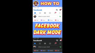 How To Enable Dark Mod On Facebook #Shotrs