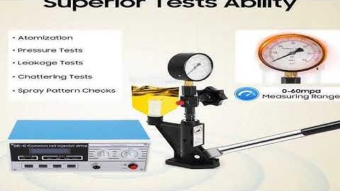 A must-have product! CRC Multifunction Diesel Common Rail Injector Tester 600bar S60H Diesel Injec