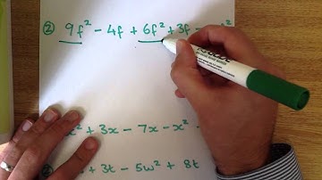 Collecting Like Terms (expressions including indices)