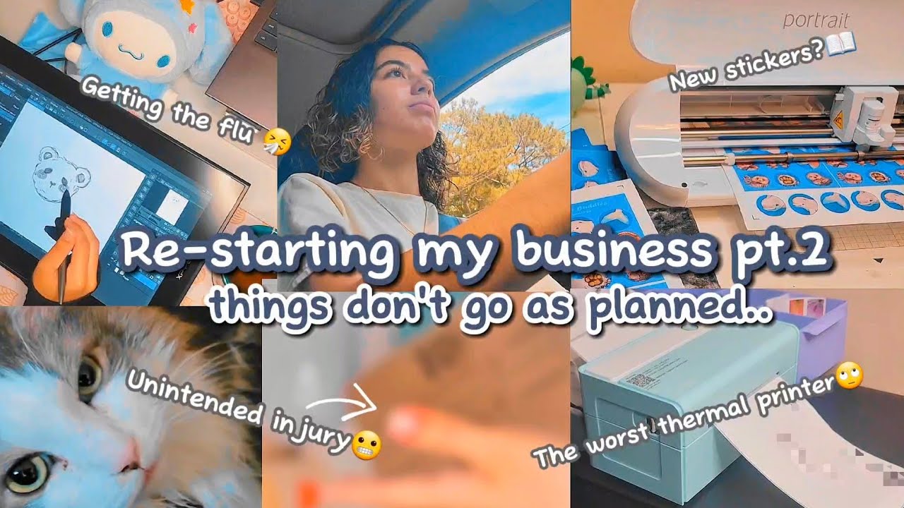 Starting My Art / Stationery Business Vlog # 2 - Accidents Happened ...