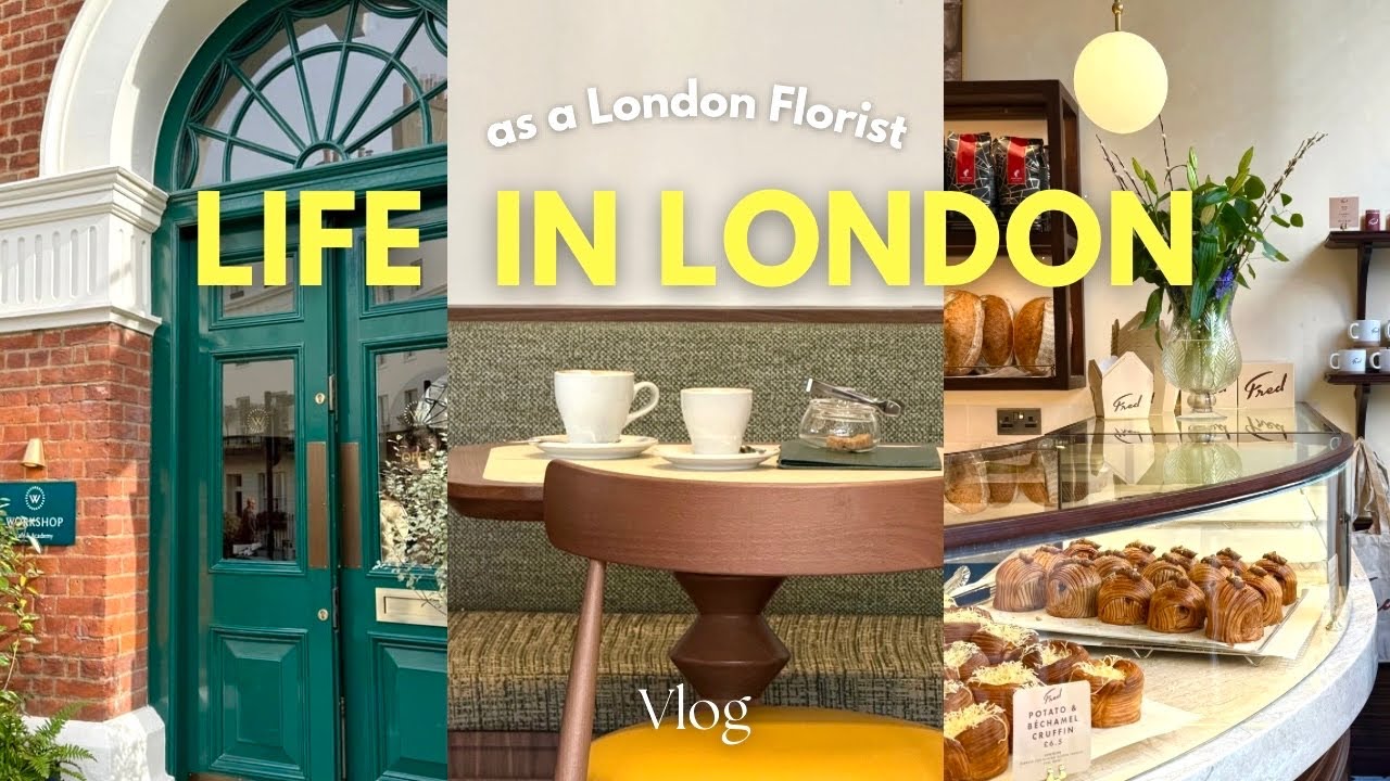 런던 신상 감성카페 투어☕️💛 데이비드 호크니 새로운 전시, 리버티 백화점 브리저튼 팝업, 노팅힐 최애 소품샵&나들이🌼 