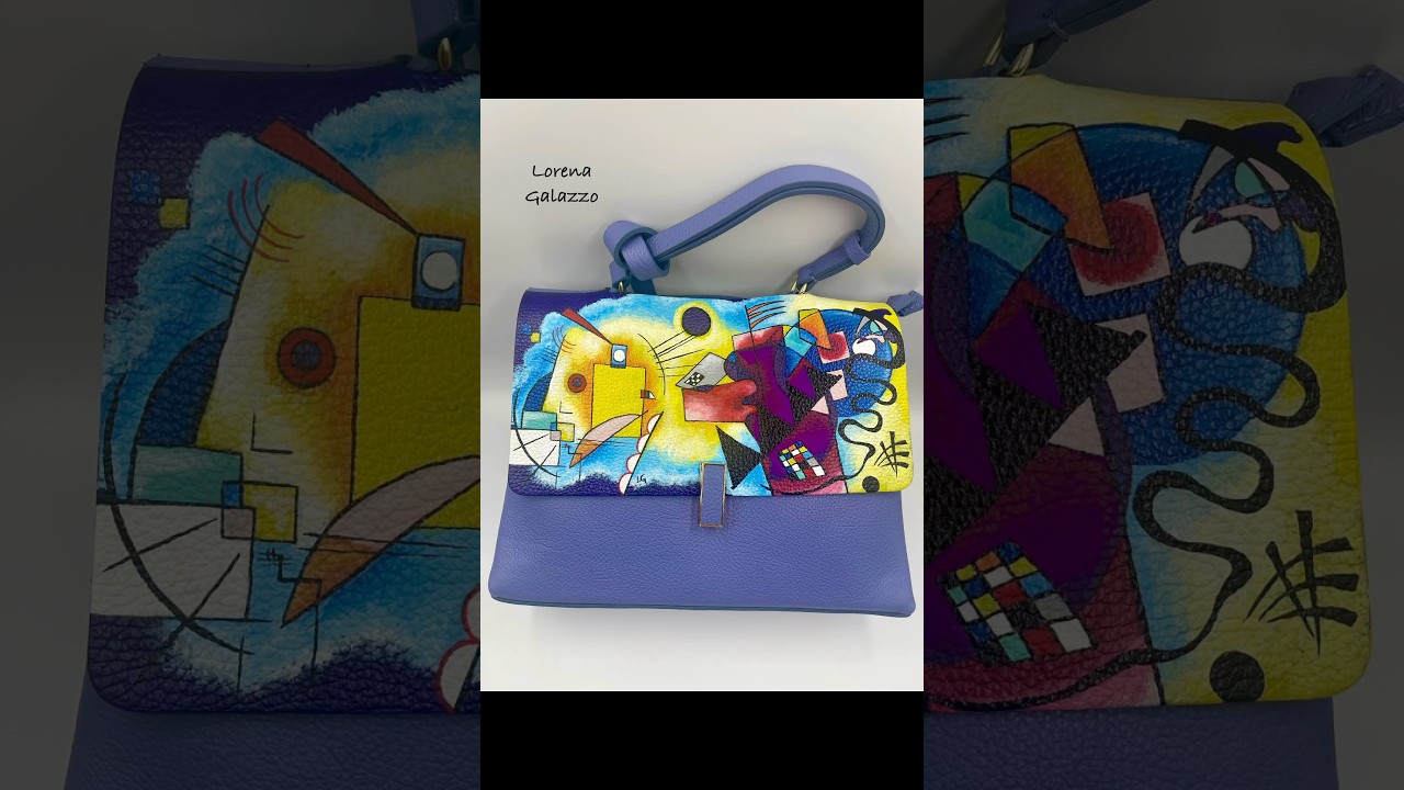 Borsa kandinsky dipinta a mano 👩‍🎨💙 