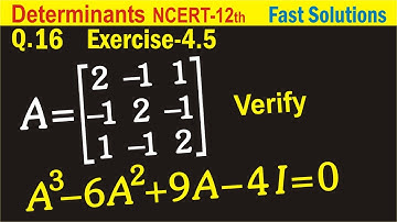 Exercise 4.5 (Q15, Q16) Determinants Class 12 Maths NCERT Chapter-4 | Determinants Ex-4.5
