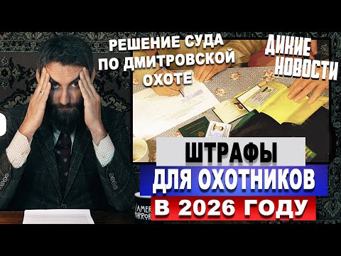 Штрафы для охотников в 2026 году