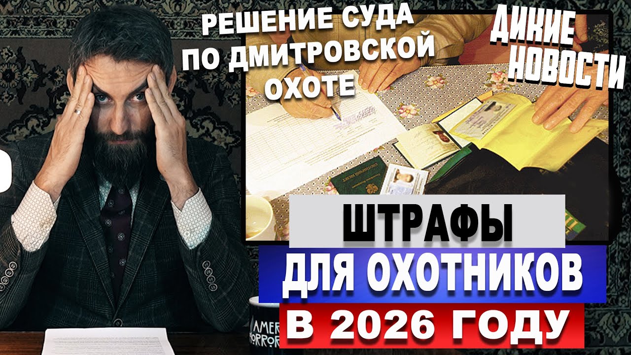 Штрафы для охотников в 2026 году