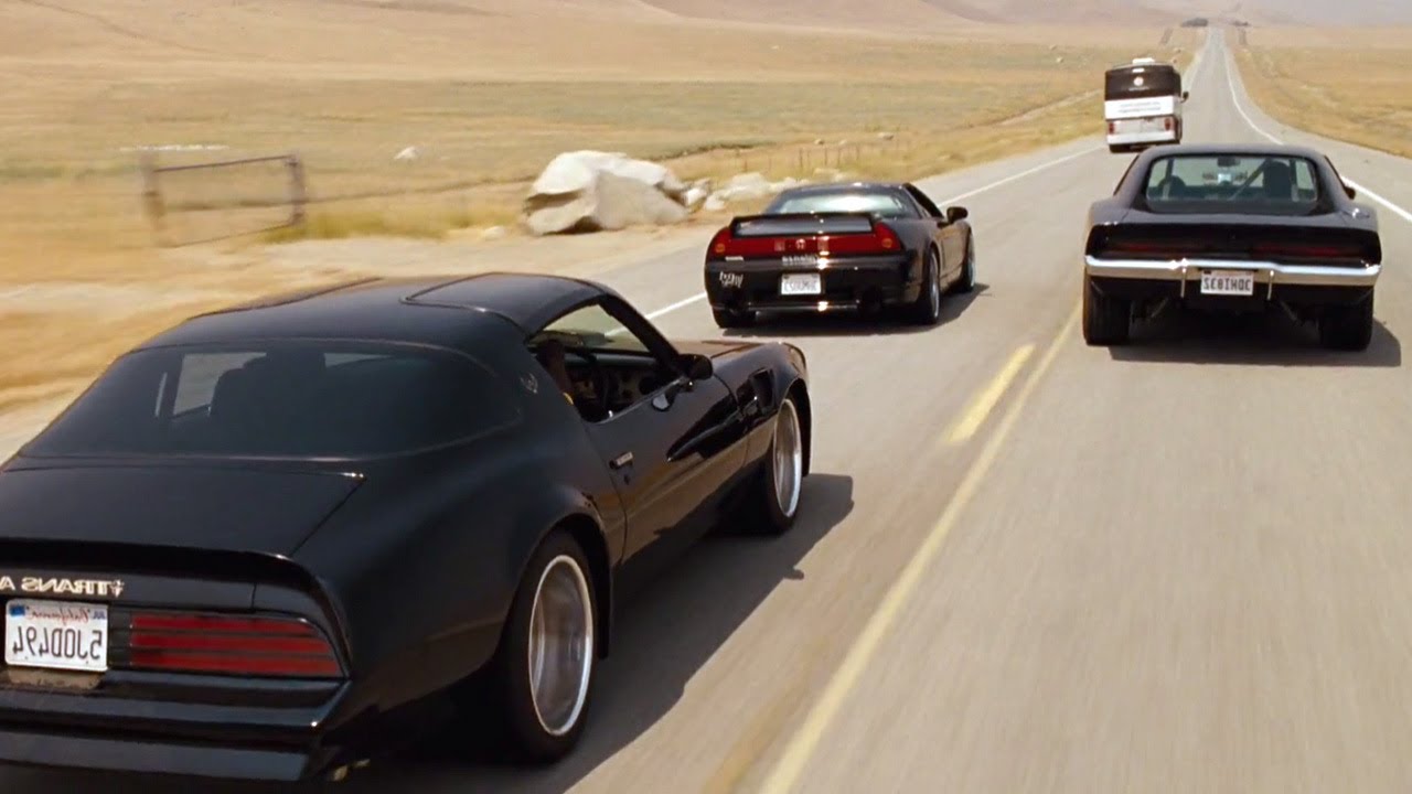 กลอน ฮา  2022  FAST and FURIOUS 4 - Ending Chase (Charger, NSX-R \u0026 Trans Am vs Bus MC-9) #1080HD