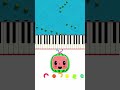 How To Play The Cocomelon Theme Song On Piano! #shorts #tutorial #Cocomelon