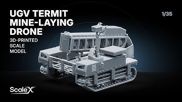 ScaleX UGV "TerMIT" Mine-Laying Drone Review & Assembly | VG 35008 | 1:35 Ukrainian Ground Drone