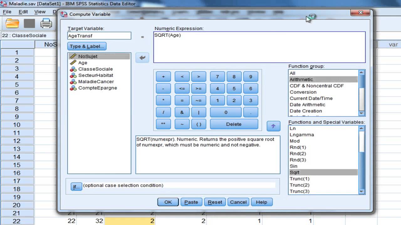 spss version 25 recoding variable you tube tutorial