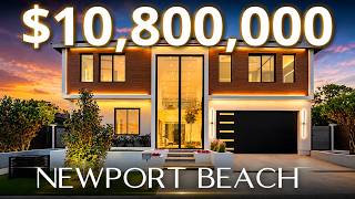 Newport Beach Home Tour: This Home Has 21 Foot GLASS FRONT DOORS and a DISAPPEARING POOL!