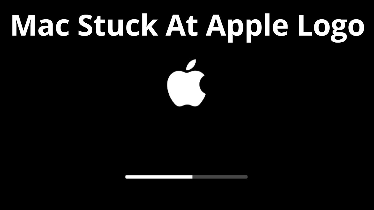 apple logo stays on macbook