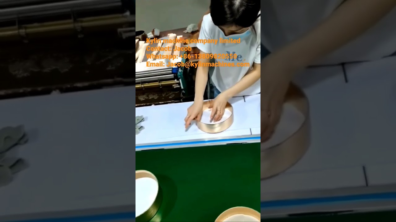 Paper round box making process