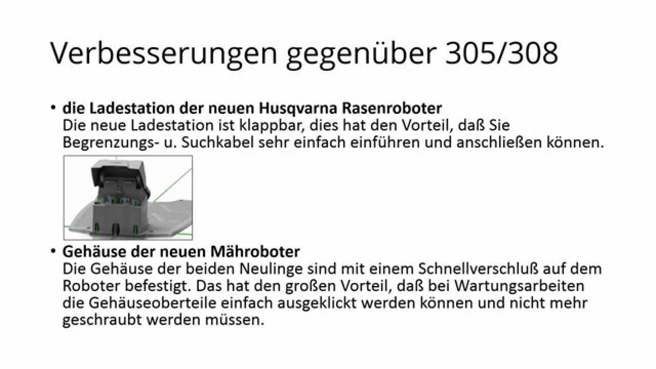 Automower 310 Automower 315 Die Neuen Features Youtube