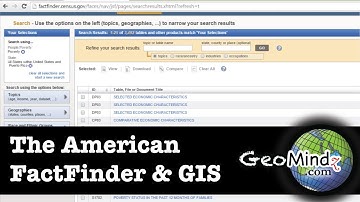 GIS Fundamentals and Mapping (Lab): The American FactFinder and GIS