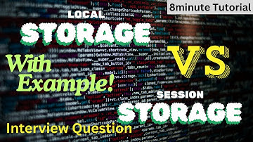 Local Storage Vs Session Storage With Code Example | Mostly Asked Interview Question