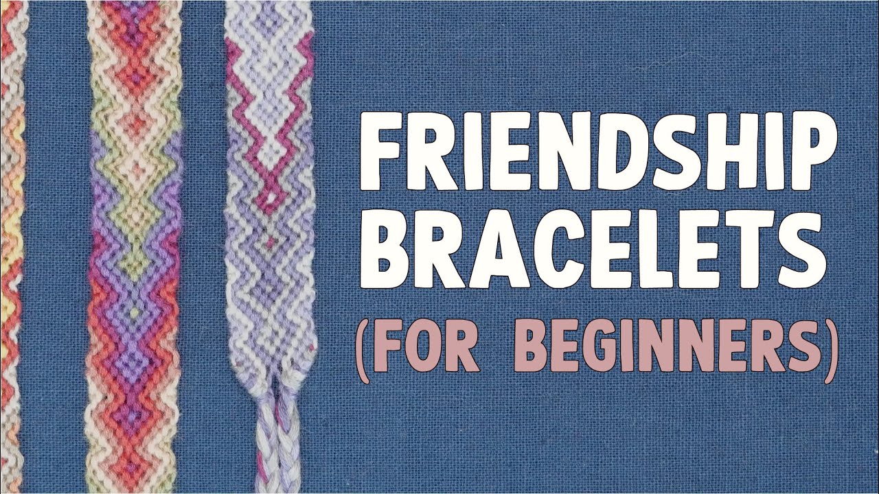 3 EASY BEGINNERS FRIENDSHIP BRACELETS || Twisted, Striped, & Chevron || -  YouTube