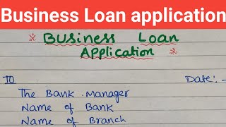 Business Loan Application/Write a letter to bank manager for Business loan/ Loan application english screenshot 4
