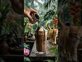 🍫🥛 Chocolate Milkshake🌍#shorts #VillageLife #ai 🏡