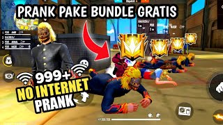 PRANK NO INTERNET 999+ || PAKE BUNDLE GRATIS DARI GM || FREE FIRE MAX screenshot 2
