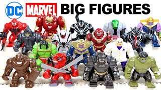 : Venom Hulkbuster Thanos Armored Batman Avengers Marvel & DC Unofficial LEGO Big Figures Set 1