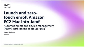 Launch and zero-touch enroll Amazon EC2 Mac into Jamf | Amazon Web Services