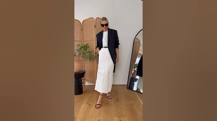 FASHION MATHS - OUTFITS WITH ONE BASE LAYER (white maxi skirt & t-shirt)