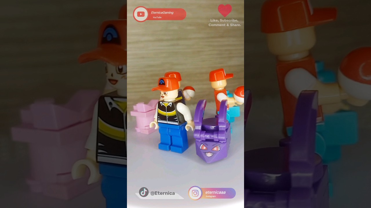 Lego Brick Pokemon - Nidoran & Trainer (ZHBO)