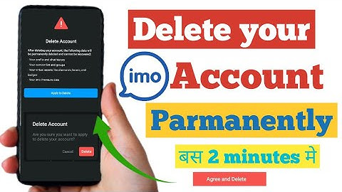 lmo account kaise delete kare permanently || How to delete imo account permanently || IMO Delete ||