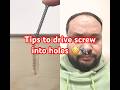 Tips to drive screw into holes🔩#screw #screwdriverset #screwdriver #smartfix #problemfix 😳