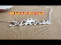 How to make  silver nameplate for chain | Making Silver  NamePlate