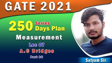 Lec  07 I Ac Bridges I Part 06 I 250 days Plan I GATE 2021 I Genique