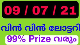 Win - Win lottery gussing - 9 / 7 / 21 ( Kerala lottery gussing )