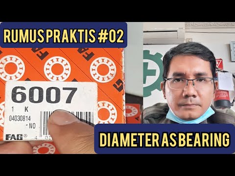 Rumus Praktis #02 - Mengetahui ukuran shaft bearing #ballbearing #rollerbearing #asbearing #diameter