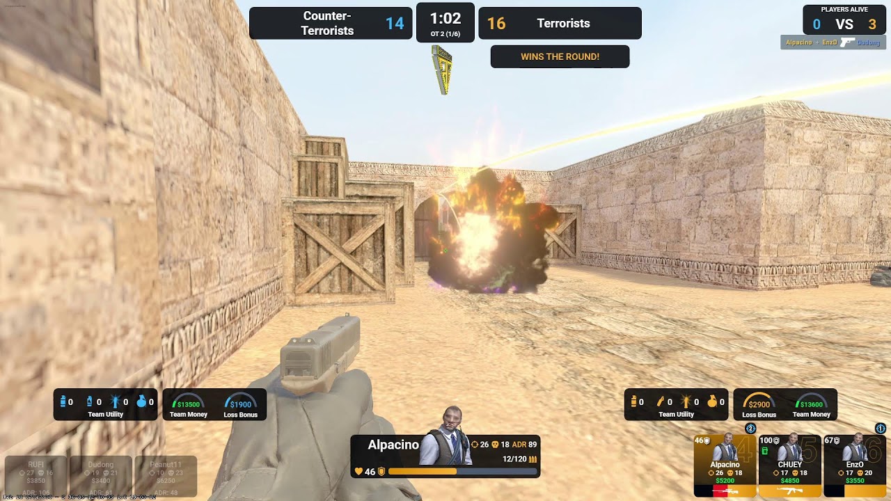 CS2 3v3 DUST 1 SA AGC